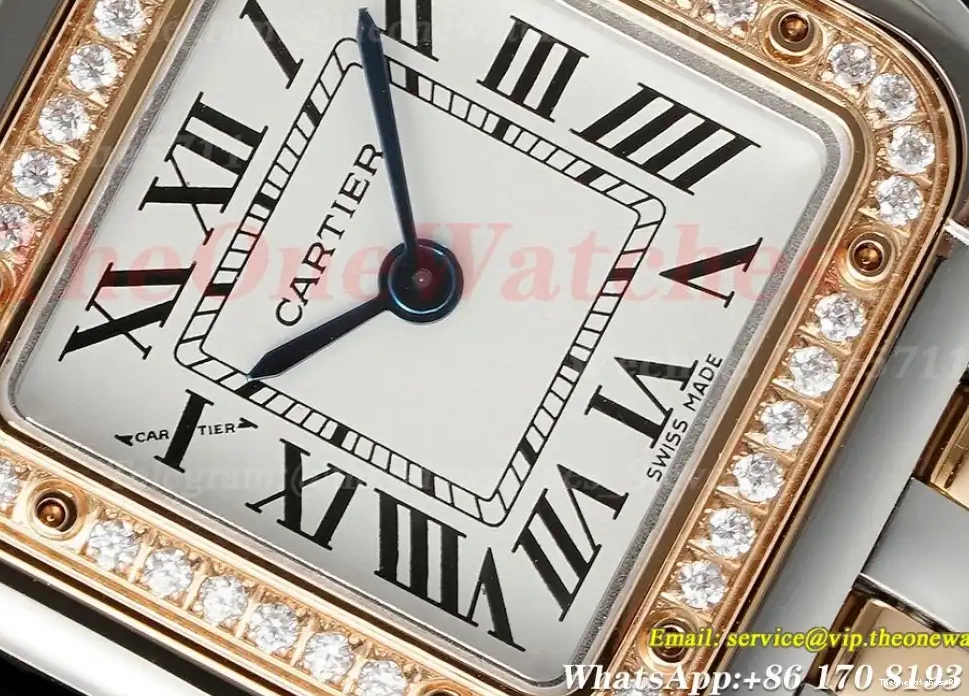 Ladies RG Dia De White Panthere Quartz SS 22mm AF Small Secrete 0330